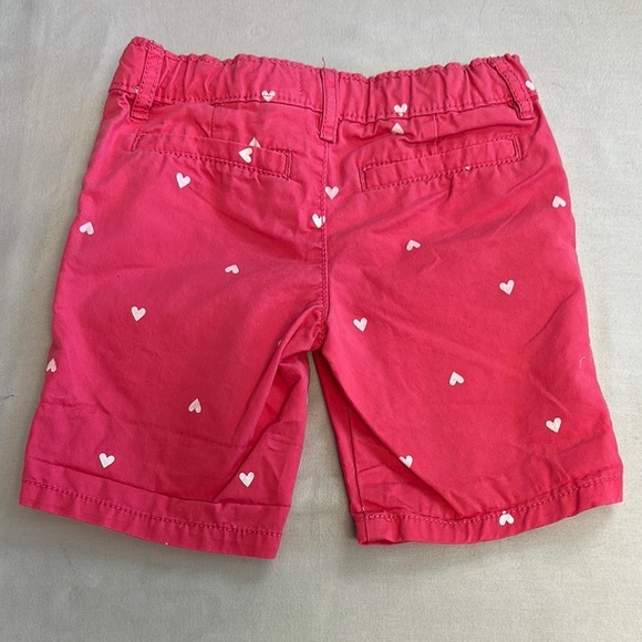 OshKosh B'gosh - Pink Shorts with Heart Accent - Picture 3 of 4